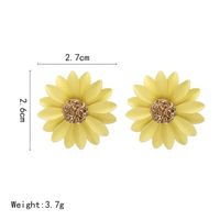 Kleine Frische Chrysanthemen Blumen Ohrringe Koreanische Einfache Ohrringe Ein Temperament Ohrringe Frauen Fabrik Direkt Vertrieb main image 4