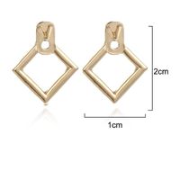 Simple Metal Cutout Rhinestone Cuff Clip Earrings Alloy Alloy Nhpf141090 main image 3