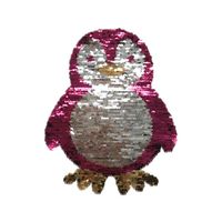 Penguin Two-color Sequin Butterfly English Color Embroidery Cloth Stickers Nhlt141135 main image 6