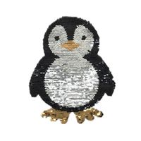 Penguin Two-color Sequin Butterfly English Color Embroidery Cloth Stickers Nhlt141135 main image 5