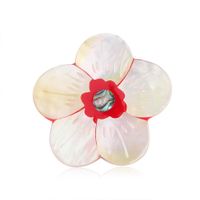 Fashion Shell Flower Brooch Nhdr141163 main image 1