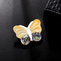 Shell Material High-grade Butterfly Brooch Pin Nhdr141166 main image 5