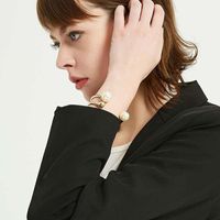 Rétro Imitation Perle Bracelet Ouvert Baroque Bracelet Coréenne Style Simple Ouverture Tous Les-correspondant Gracieux Socialite Bijoux Pour Femmes main image 5