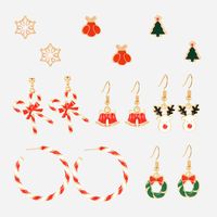 Christmas Elk Christmas Tree Christmas Gift Stud Earrings Set Nhxs151232 main image 6