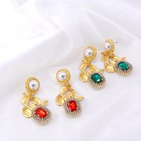 Fashion Korean Version Of Water Drop Diamond Earrings Nhnt151235 main image 1