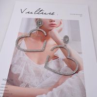 Womens Heart-shaped Electroplating Alloy Earrings Nhnt151239 main image 5