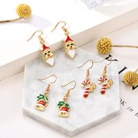 Long Christmas Gifts Christmas Hat Snowflake Earrings Nhxs151254 main image 3