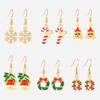 Long Christmas Gifts Christmas Hat Snowflake Earrings Nhxs151254 main image 6