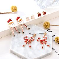 Creative Wild Christmas Series Epoxy Santa Claus Earrings Nhxs151259 main image 3