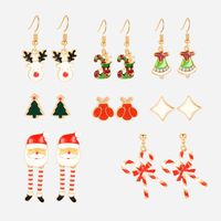 Creative Wild Christmas Series Epoxy Santa Claus Earrings Nhxs151259 main image 6