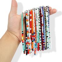 Bohemian Short Color Rice Beads Necklace Nhct151269 main image 5