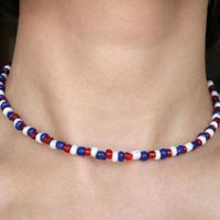 Bohemian Short Color Rice Beads Necklace Nhct151275 main image 1