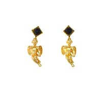 Classic Gold-plated Angel Wings Earrings Nhnt151287 main image 6