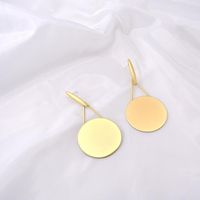 Fashion Long Face Thin Round Earrings Nhnt151291 main image 4