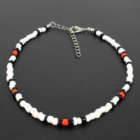 Europäischer Und Amerikanischer Schmuck Mode Fädelige Kurze Reiss Perlen Bohemian Color Halskette Halskette 12080-6 main image 3