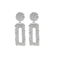 Fashion Scrub Embossed Rectangular Earrings Nhdp151415 main image 6