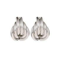 Fashion Metal Twisted Stud Earrings Nhdp151424 main image 6