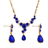 New Crystal Necklace Earrings Set Nhdp151436 main image 1
