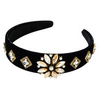 Crystal Flower Super Flash Wide Side Headband Nhln151472 main image 6