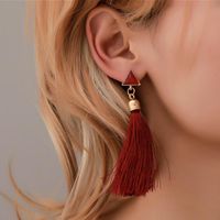 Fashion Pearl Geometry Tassel Earring Set Nhdp151504 main image 3