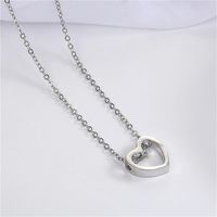 Golden Heart Shaped Necklace Nhpf151510 main image 9