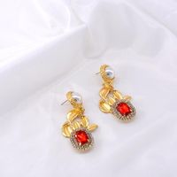 Fashion Korean Version Of Water Drop Diamond Earrings Nhnt151235 sku image 1