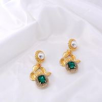 Fashion Korean Version Of Water Drop Diamond Earrings Nhnt151235 sku image 2