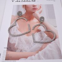 Womens Heart-shaped Electroplating Alloy Earrings Nhnt151239 sku image 1
