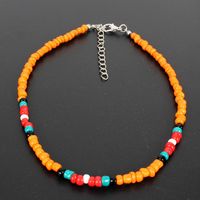 Bohemian Short Color Rice Beads Necklace Nhct151269 sku image 1