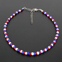 Bohemian Short Color Rice Beads Necklace Nhct151275 sku image 1