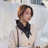 Korean Version Of Double-knit Woolen Scarf Warm Two-color Scarf Nhmn151707 main image 7