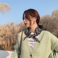 Korean Version Of Double-knit Woolen Scarf Warm Two-color Scarf Nhmn151707 main image 9