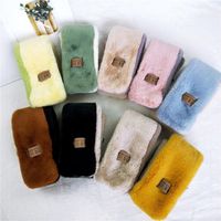 Korean Version Of The Thickening Two-color Solid Color Scarf Nhmn151742 main image 3