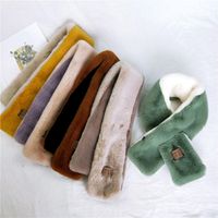 Korean Version Of The Thickening Two-color Solid Color Scarf Nhmn151742 main image 4