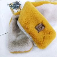 Korean Version Of The Thickening Two-color Solid Color Scarf Nhmn151742 main image 5