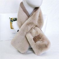 Korean Version Of The Thickening Two-color Solid Color Scarf Nhmn151742 main image 8