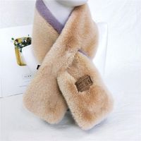 Korean Version Of The Thickening Two-color Solid Color Scarf Nhmn151742 main image 10