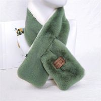 Korean Version Of The Thickening Two-color Solid Color Scarf Nhmn151742 main image 12