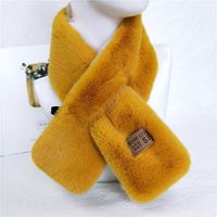 Korean Version Of The Thickening Two-color Solid Color Scarf Nhmn151742 main image 14