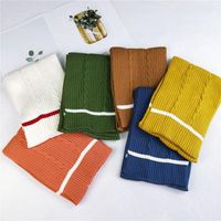 Winter Long Thick Korean Couple Knitted Wool Scarf Nhmn151747 main image 5