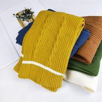 Winter Long Thick Korean Couple Knitted Wool Scarf Nhmn151747 main image 4