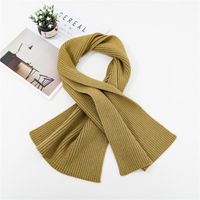 Korean Version Of Double-knit Woolen Warm Scarf Nhmn151749 main image 6