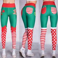 Souhaite Vente Chaude Vente Chaude Européen Et Américain Femmes De Vêtements De Souhaits De Noël Numérique Impression De Sport De Yoga Leggings Pour Femmes main image 10