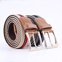 Colorful Canvas Woven Metal Pin Buckle Belt Nhpo151789 main image 1
