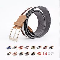 Colorful Canvas Woven Metal Pin Buckle Belt Nhpo151789 main image 20