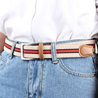 Colorful Canvas Woven Metal Pin Buckle Belt Nhpo151789 main image 19