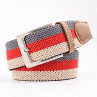 Colorful Canvas Woven Metal Pin Buckle Belt Nhpo151789 main image 14