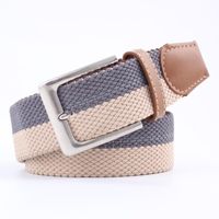 Colorful Canvas Woven Metal Pin Buckle Belt Nhpo151789 main image 8
