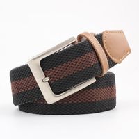 Colorful Canvas Woven Metal Pin Buckle Belt Nhpo151789 main image 6