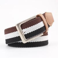 Colorful Canvas Woven Metal Pin Buckle Belt Nhpo151789 main image 4